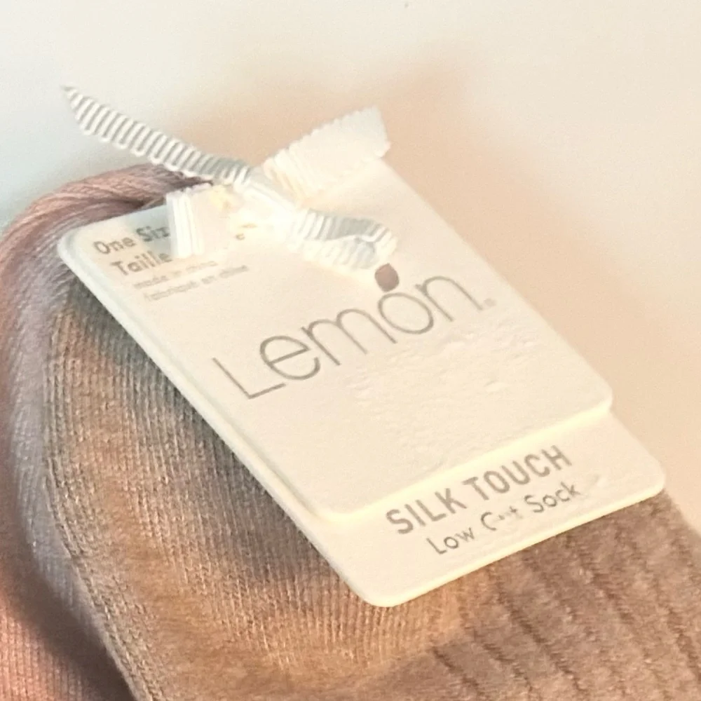 Lemon Woman’s 3 Pack Silk Touch Low-cut Socks Sock Size One Size NEW